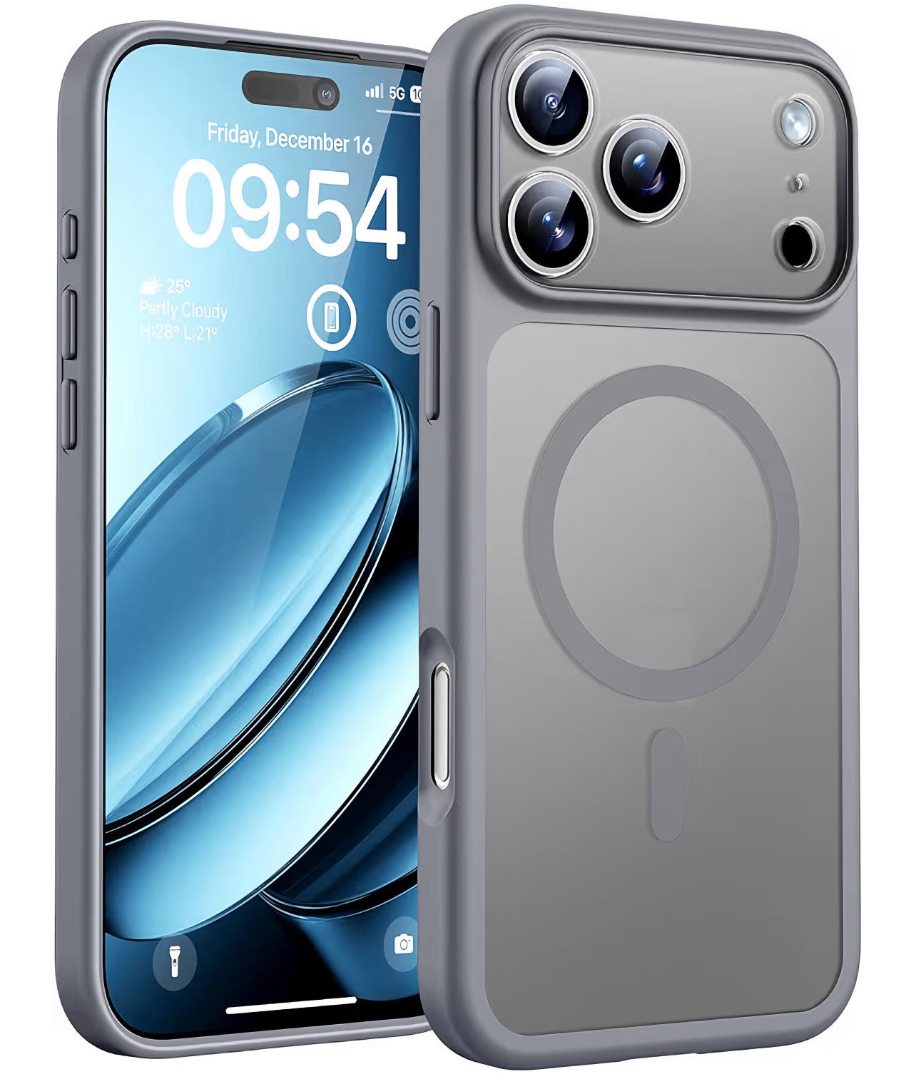 Glass 1 Clear Navy Blue