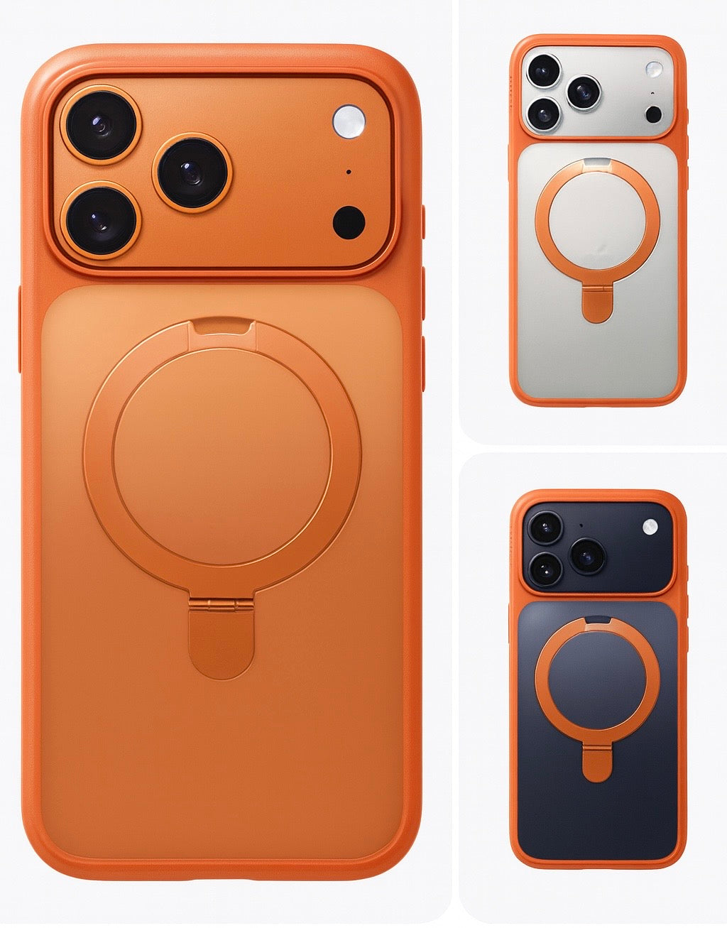 Field 1 Orange Case With Camera Lens