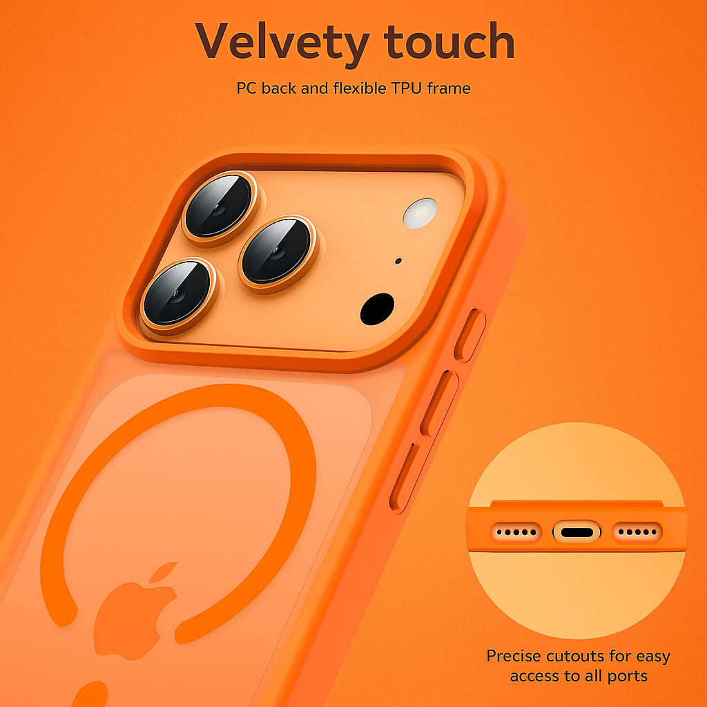 Glass 1 Clear Orange