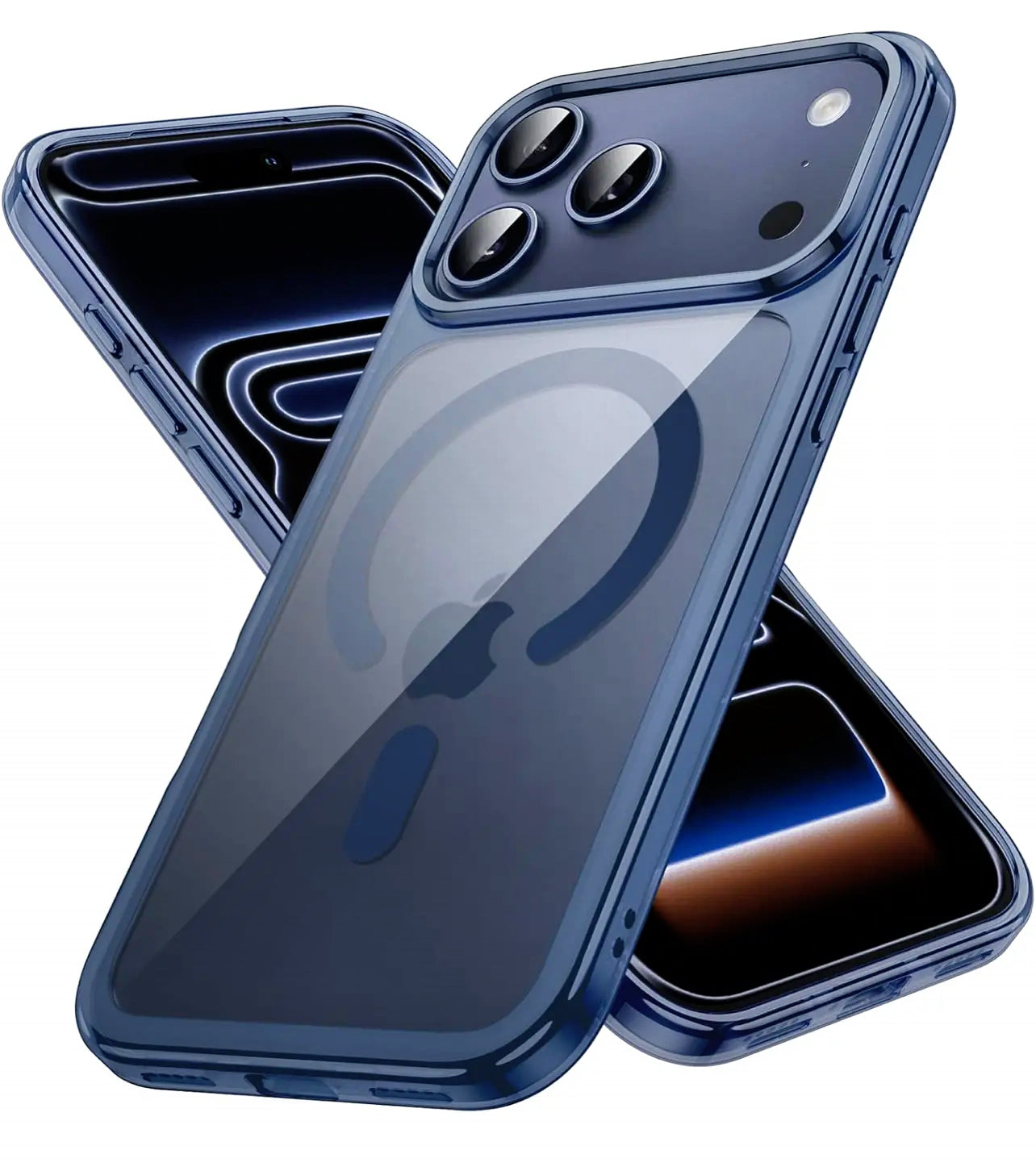 Glass 1 Clear Navy Blue