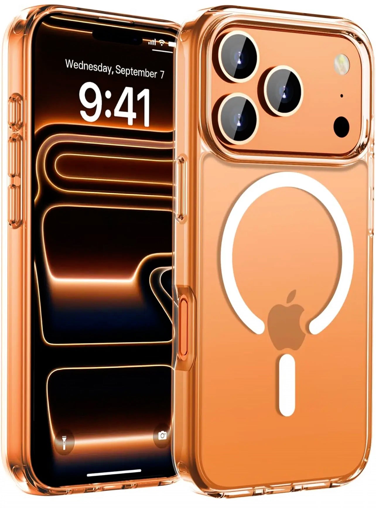 Glass 1 Clear Orange