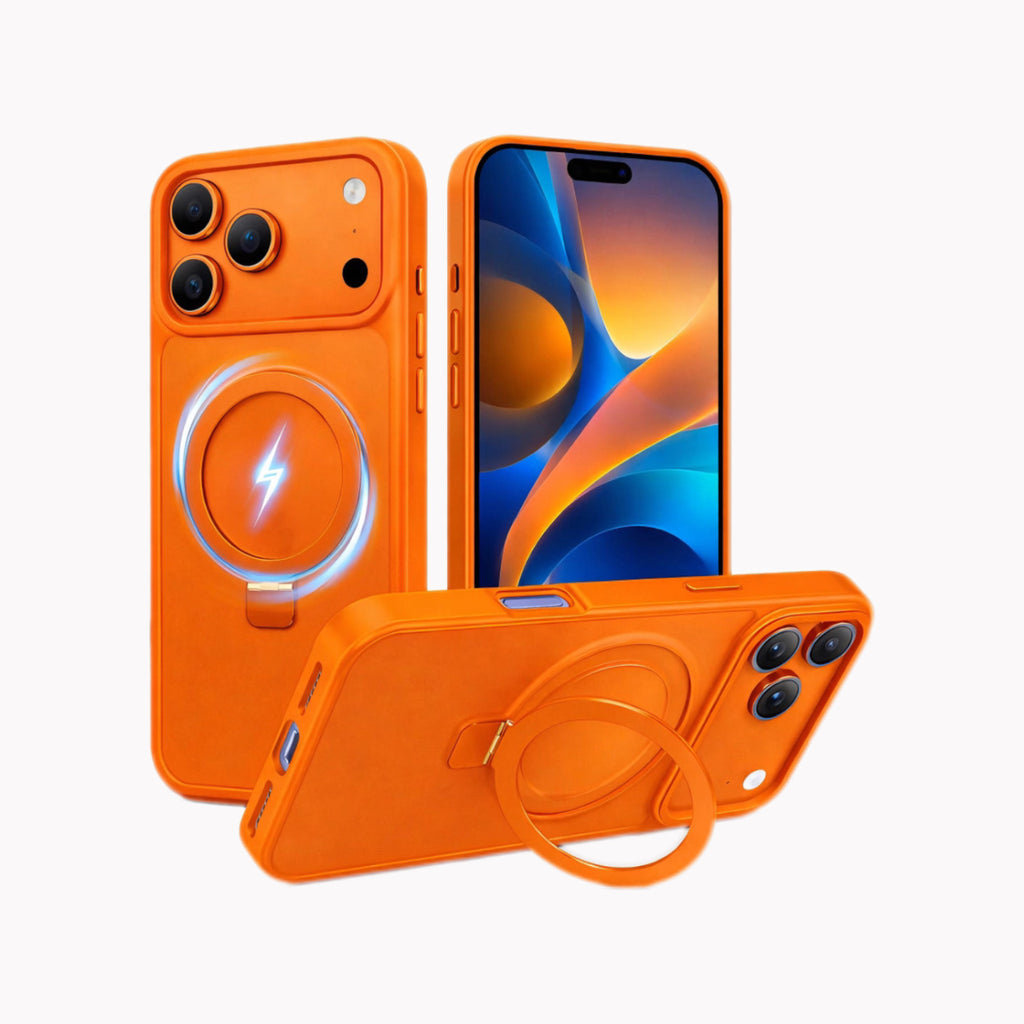 Field 1 Orange Case With Camera Lens